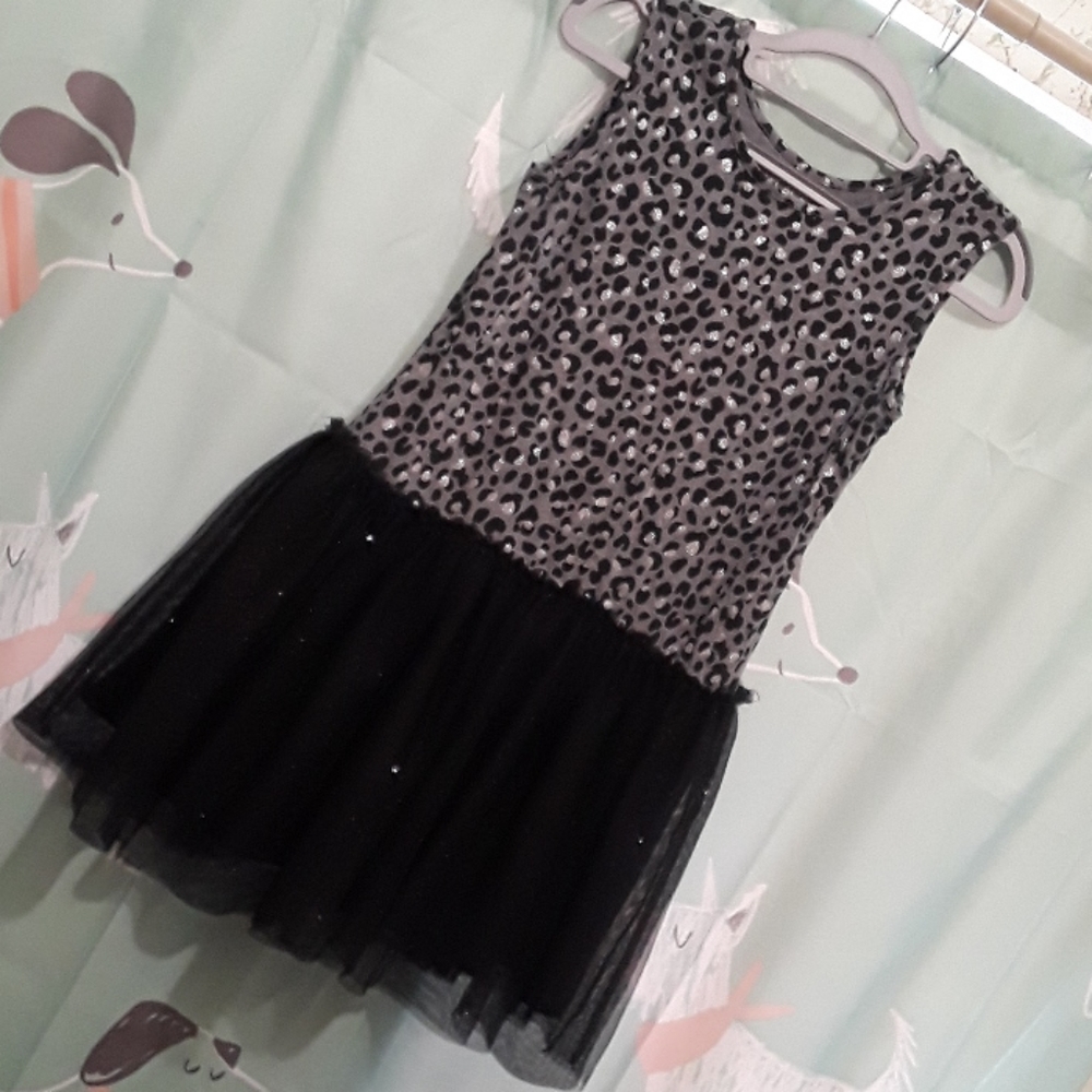 Children's Place Leopard Print Dress Sz 14
